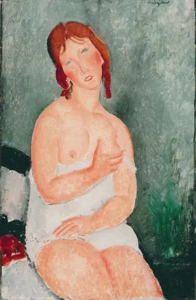 Young Woman In A Shirt 1918
