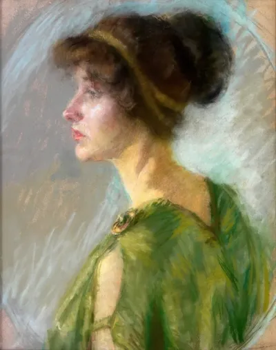 Young Woman In Green 2