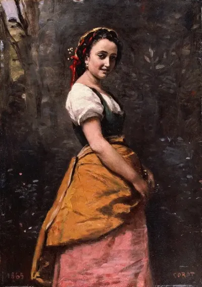 Young Woman In The Woods