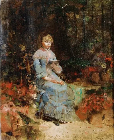 Young Woman Reading 2