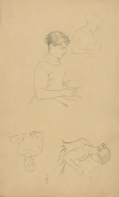 Young Woman Reading A Letter