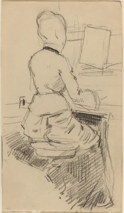 Young Woman Seated At A Piano Recto