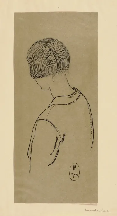 Young Woman Seen From The Back