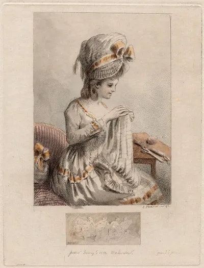 Young Woman Sewing 3