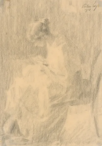 Young Woman Sewing 4