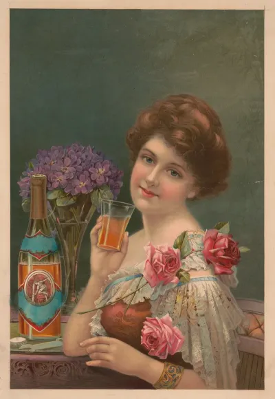 Young Woman Wearing An Elegant Dress