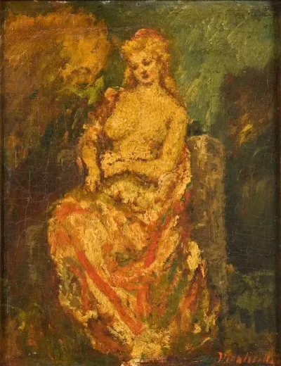 Young Woman With A Fan 2