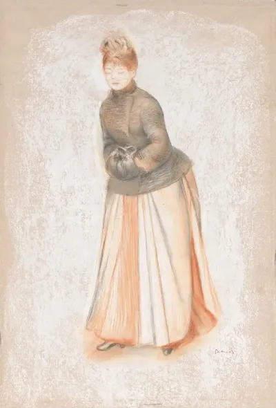 Young Woman With A Muff 2