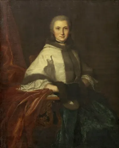 Young Woman With A Muff