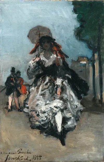 Young Woman With A Parasol