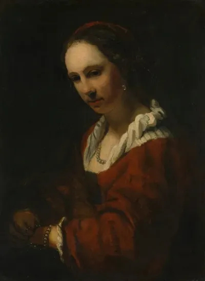 Young Woman With A Pearl Necklace 2