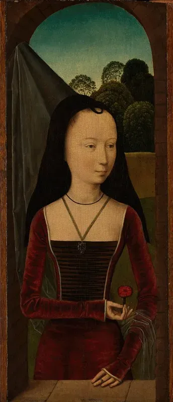 Young Woman With A Pink