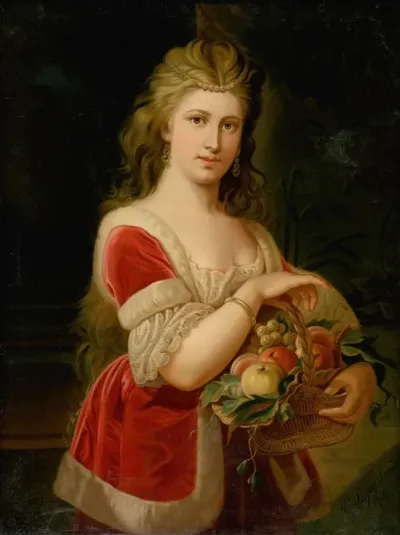 Young Woman With Fruit