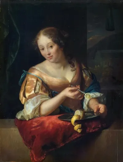 Young Woman With Lemon
