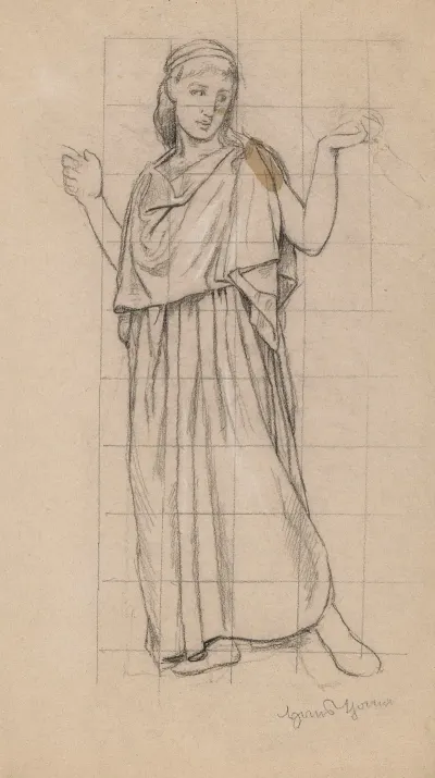 Young Woman With Raised Arms