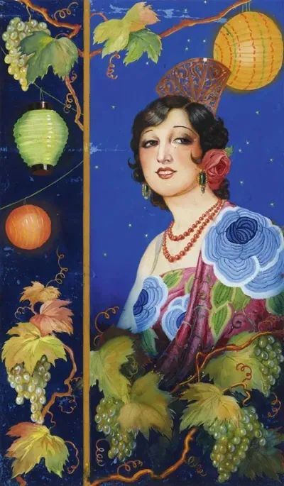 Young Woman With Shawl