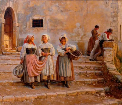 Young Women Transporting Lime Civita Dantino