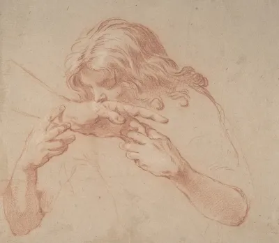 Youth Kissing An Outstretched Hand