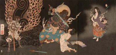 Yuten Swallowing The Sword Of Fudo