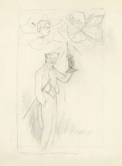 Yvonne De Bray Et Paul Capellani Dans Le Phalene Dhenry Bataille