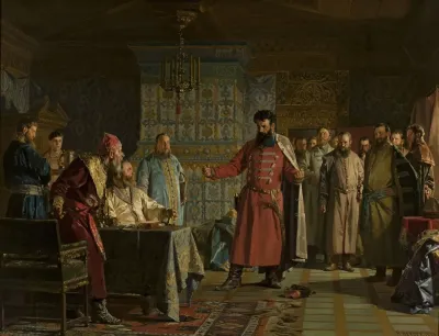 Zakhary Lyapunovs Quarrel With The Tsar Vasili Shuysky
