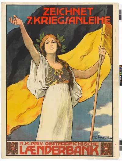 Zeichnet 7 Kriegsanleihe K K Priv Oesterreichischen Laenderbank