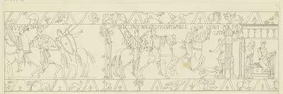 Zeichnung Nach Dem Bildteppich Von Bayeux 2