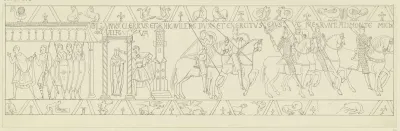 Zeichnung Nach Dem Bildteppich Von Bayeux 3