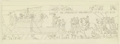 Zeichnung Nach Dem Bildteppich Von Bayeux 5