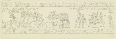 Zeichnung Nach Dem Bildteppich Von Bayeux 6