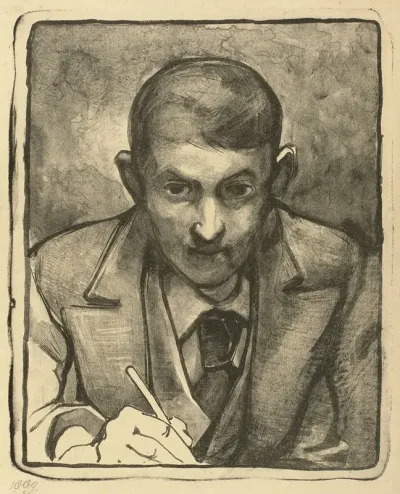Zelfportret Tekenend