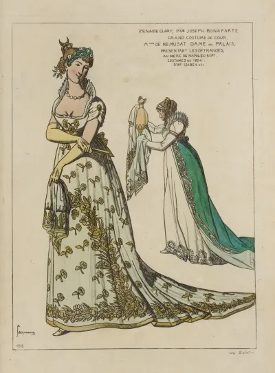 Zenaide Clary Psse Joseph Bonaparte Grand Costume De Cour