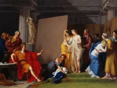Zeuxis Choosing His Models For The Image Of Helen From Among The Girls Of Croton
