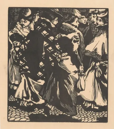 Zeven Vrouwen Op Straat