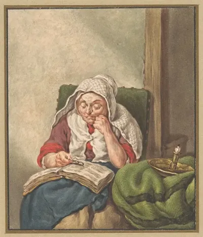 Zijn Moeder In De Bijbel Lezend