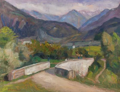 Zillenbachbrucke Weg Nach Gailenberg Oberhalb Von Hindelang Im Allgau