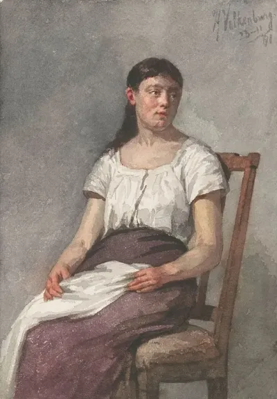 Zittend Meisje