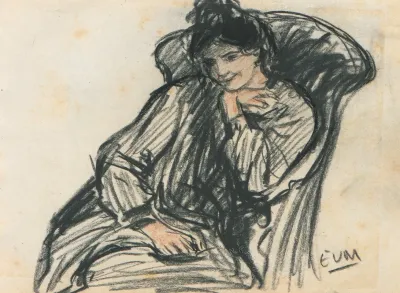 Zittende Dame