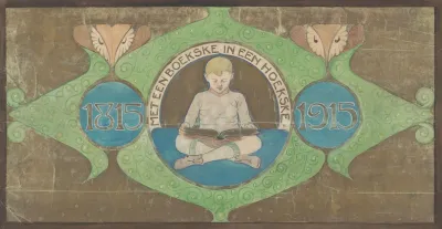 Zittende Jongen Leest Een Boek