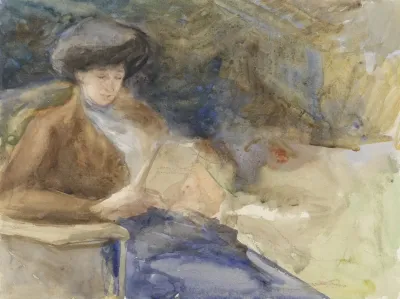 Zittende Lezende Vrouw