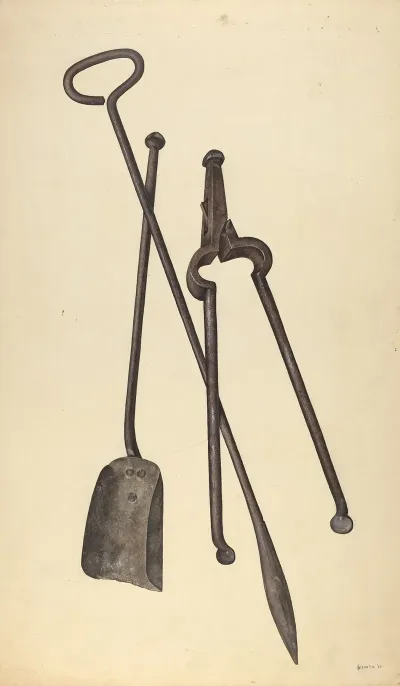 Zoar Fire Tongs Poker And Shovel