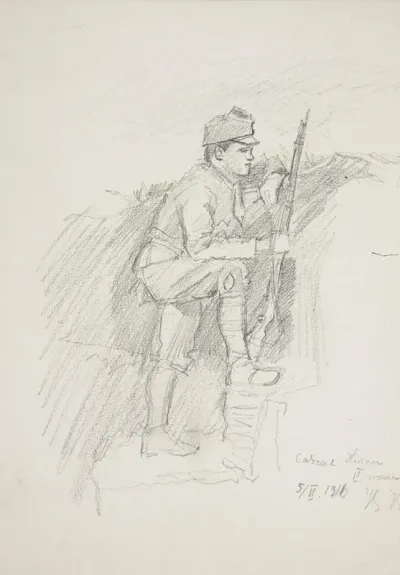 Zolnierz Legionu Ukrainskich Strzelcow Siczowych 1914 1920 W Okopie