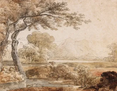 Zugeschrieben Voralpenlandschaft