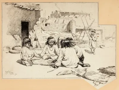 Zuni Children At Play