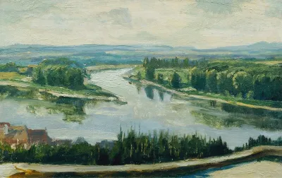 Zusammenfluss Von Moldau Und Elbe