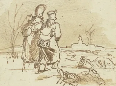 Zwei Franzosische Soldaten In Rusland