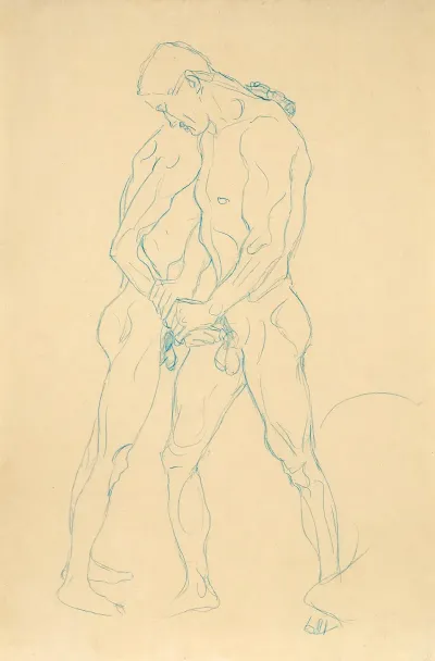 Zwei Mannerakte Studie Zu Athleten Two Male Acts Study For The Athletes