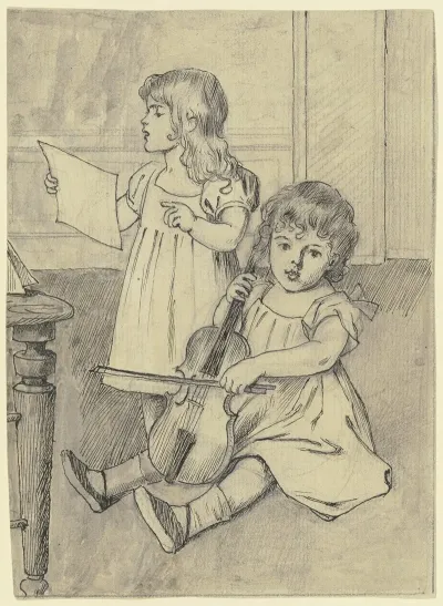 Zwei Musizierende Kinder