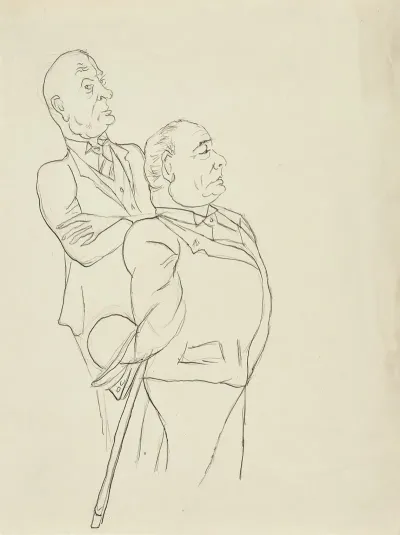 Zwei Stehende Manner