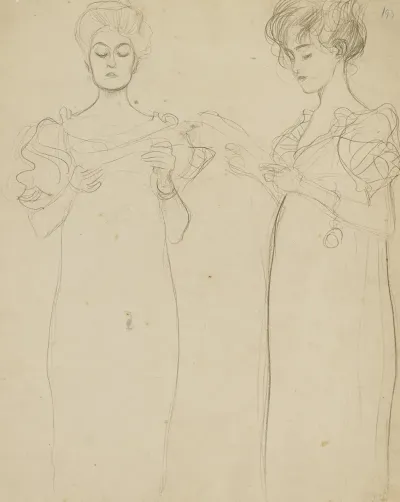 Zwei Studien Nach Singenden Madchen Two Studies Of A Singing Girl